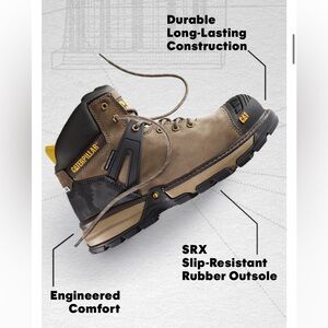 Caterpillar Excavator Superlite Waterproof Carbon Composite Toe Work Boot